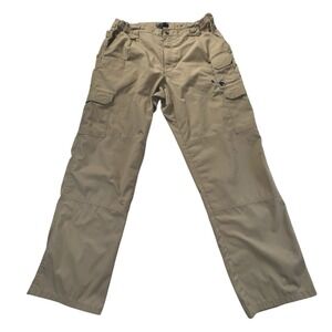 5.11 Tactical Series Pants Mens Cargo Straight Beige Tan 38x32 *Flaw